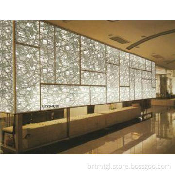 Tinted Decorative Glass Partition For Glass Curtain Walls ,